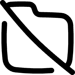 Folder Document Off Icon from Flex Line Set