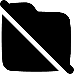 Folder Document Off Icon from Plump Solid Set