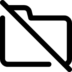 Folder Document Off Icon from Core Line Set