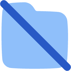 Folder Document Off Icon from Plump Flat Set