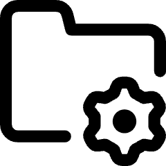 Folder Document Settings Gear Icon from Core Line Set