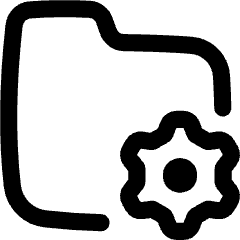 Folder Document Settings Gear Icon from Flex Line Set
