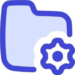 Folder Document Settings Gear Icon from Flex Duo Set