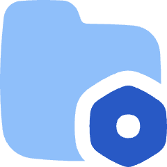 Folder Document Settings Nut Icon from Flex Flat Set