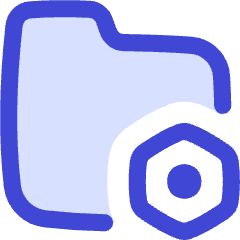 Folder Document Settings Nut Icon from Flex Duo Set