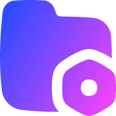 Folder Document Settings Nut Icon from Flex Gradient Set