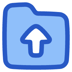 Folder Document Upload Icon from Plump Duo Set