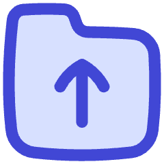Folder Document Upload Icon from Flex Duo Set