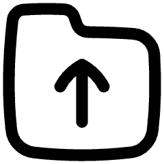 Folder Document Upload Icon from Flex Line Set