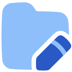 Folder Edit Icon from Plump Flat Set