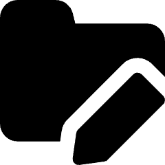 Folder Edit Icon from Core Solid Set