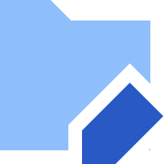 Folder Edit Icon from Sharp Flat Set