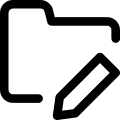 Folder Edit Icon from Core Line Set