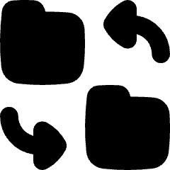 Folder Exchange Icon from Flex Solid Set