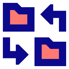 Folder Exchange Icon from Sharp Pop Set