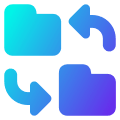 Folder Exchange Icon from Core Gradient Set