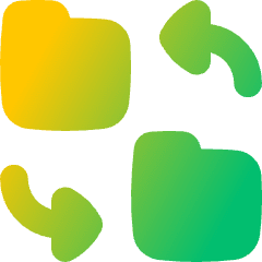 Folder Exchange Icon from Flex Gradient Set