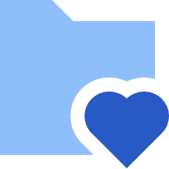 Folder Favorite Heart Icon from Sharp Flat Set