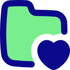 Folder Favorite Heart Icon from Flex Pop Set