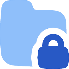 Folder Lock Icon from Flex Flat Set