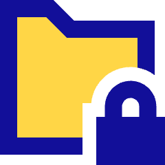 Folder Lock Icon from Sharp Pop Set