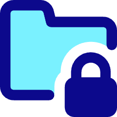 Folder Lock Icon from Core Pop Set