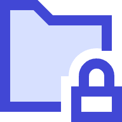 Folder Lock Icon from Sharp Duo Set