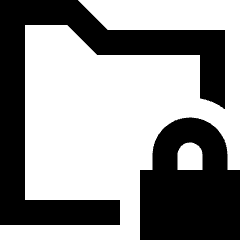 Folder Lock Icon from Sharp Remix Set