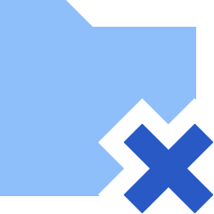 Folder Remove Icon from Sharp Flat Set