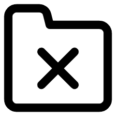 Folder Remove Icon from Core Line Set