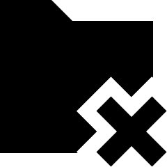 Folder Remove Icon from Sharp Solid Set
