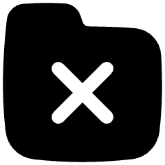 Folder Remove Icon from Flex Solid Set