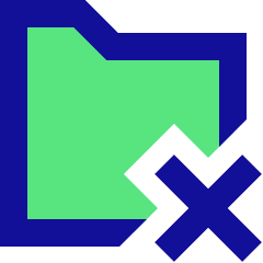 Folder Remove Icon from Sharp Pop Set