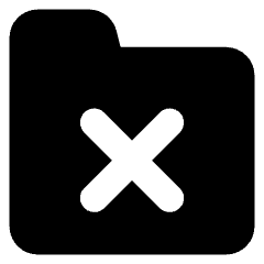 Folder Remove Icon from Core Solid Set