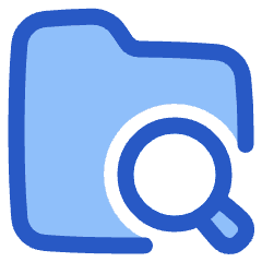 Folder Search Icon from Plump Duo Set