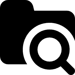 Folder Search Icon from Core Solid Set