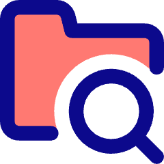 Folder Search Icon from Core Pop Set