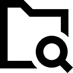 Folder Search Icon from Sharp Remix Set