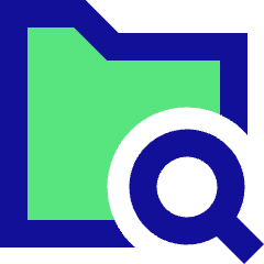 Folder Search Icon from Sharp Pop Set