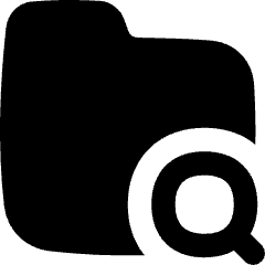 Folder Search Icon from Flex Solid Set