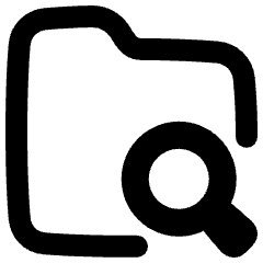 Folder Search Icon from Plump Remix Set
