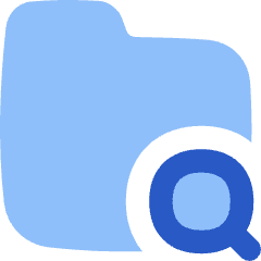 Folder Search Icon from Flex Flat Set