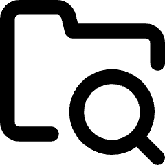 Folder Search Icon from Core Remix Set