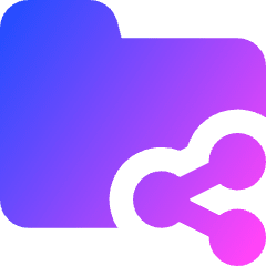 Folder Share Icon from Core Gradient Set