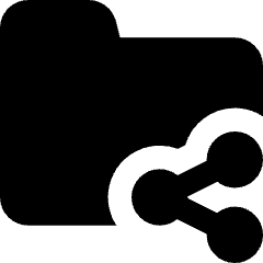 Folder Share Icon from Core Solid Set