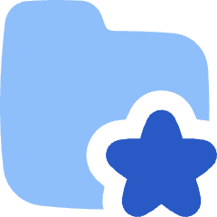 Folder Star Favorite Icon from Flex Flat Set