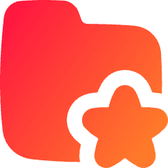 Folder Star Favorite Icon from Flex Gradient Set