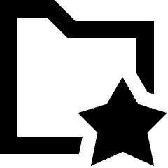 Folder Star Favorite Icon from Sharp Remix Set