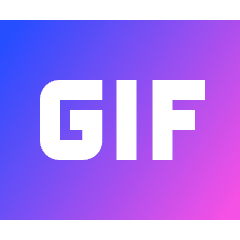 Gif Format Icon from Sharp Gradient Set