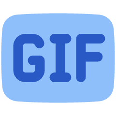 Gif Format Icon from Plump Flat Set